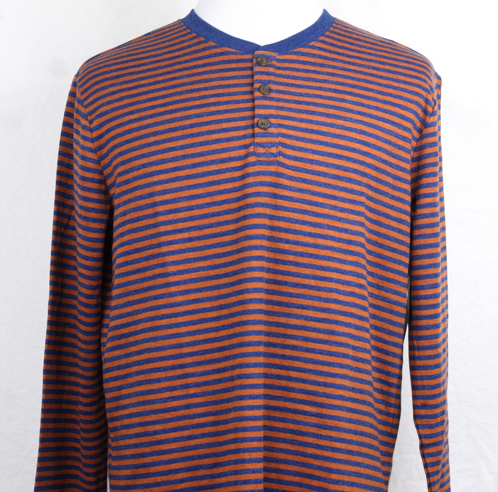St. John’s Bay Henley Shirt Super Soft Double Knit Mens Long Sleeve Classic Fit
