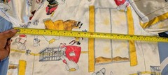 VTG 90s Babar The Elephant TV Show All Over Print Silky Polyester T-Shirt S