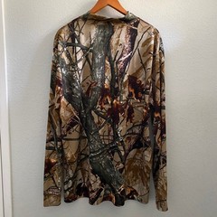 Outfitters Ridge Mens XL Camo Long Sleeve Performance Shirt Mock Neck HuntingTee