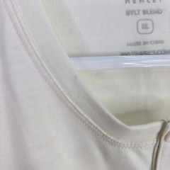 BYLT Premium Basics Men’s XL Drop Cut Lux Shirt Long Sleeve Henley Off White NWT