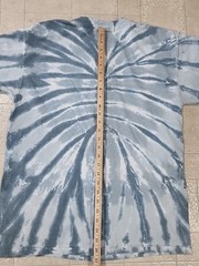 Vintage 2003 Liquid Blue Great Wolf Lodge Wolf Print Blue Tye Dye T-Shirt L