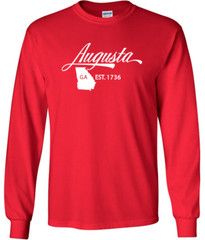 Augusta Georgia State T-Shirt Long Sleeve Graphic Tee Unisex Apparel Design