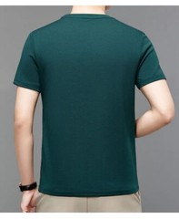 New Men Fashion Trend Dragon Rhinestones Hot Drill Short Sleeve Summer T-Shirt
