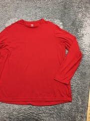 Members Mark Tech Crew Shirt Mens Size XL Gray Long Sleeve Pocket