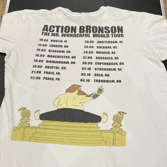 Action Bronson T Shirt Men’s Large 2015 Mr Wonderful World Tour Hip Hop Rare