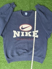 Vintage 90’s Nike Sports Gear Oval Swoosh Shirt Made In USA Blue Men’s sz Medium