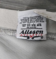 Alleson Shirt Mens L Large Gray Henley T Bobcats Baseball