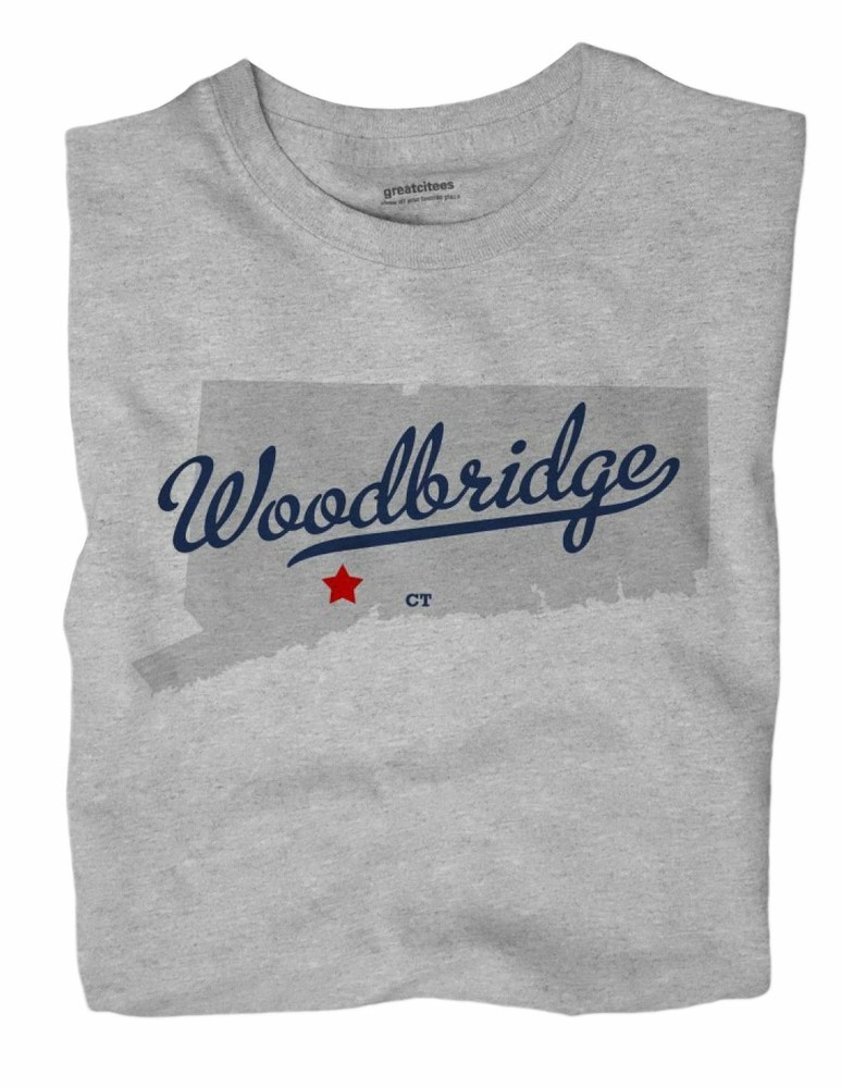 Woodbridge Connecticut CT Conn T-Shirt MAP