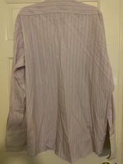 Stacy Adams Dress Shirt 18-36/37 Pink Stripes (C2)