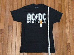 NEW AC/DC Men’s Back In Black T-shirt Tee Size Medium