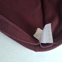 Eddie Bauer Men’s Polo Sweater MT Medium Tall Burgundy Long Sleeve Knit Cotton