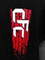 District Mens Black Graphic T Shirt “Cape Fear Customs” Sz L