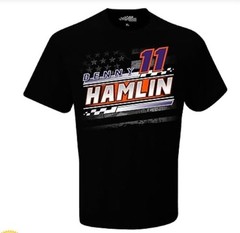Checkered Flag Sports Men’s Denny Hamlin 11 Graphic Tee, Size 3XL, Black