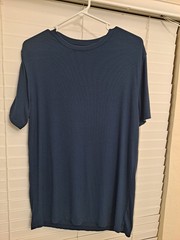 Tommy John Men’s Medium Ribbed Crewneck Tee In Blue Comfort Lounge Basics Casual