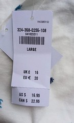 Hollister Must-Have Collection Short Sleeve Palm Tree Pattern SZ L T-Shirt NWT