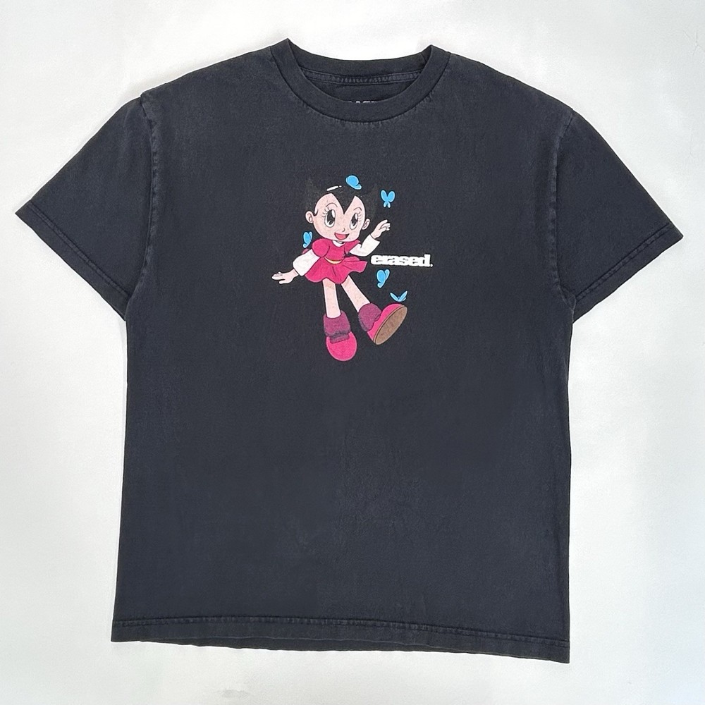 Erased Astro Boy Anime Astro Girl Black Graphic T Shirt Men’s Large Licensed