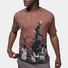 Air Jordan T Shirt Size XL Mens Red Black Graphic Crew 85 Short Sleeve