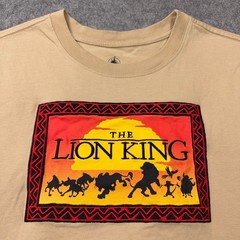 Disney Shirt Mens Small Tan The Lion King Graphic Print Casual Short Sleeve Tee