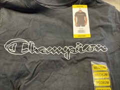 Champion Men’s Medium Short Sleeve Screen Print Graphic Logo Tee New With Tags