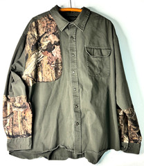 Mossy Oak Shooting Shirt Mens Break Up Infinity Camo Long Sleeve Hunting Sz 3XL