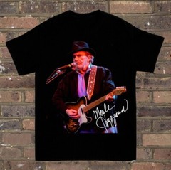 Merle Haggard signature T-shirt Cotton For men Women All Size S-4XL 3A200