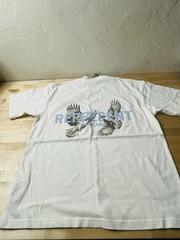 REPRESENT LEGACY FALCON FLAT WHITE T-SHIRT Size Small Oversized