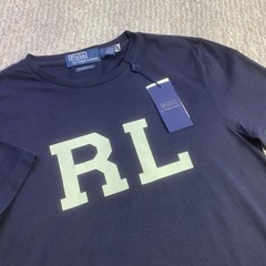Polo Ralph Lauren Mens Custom Slim Fit RL Graphic T-Shirt Navy Blue Small NWT