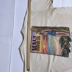 Crazy Shirts T-Shirts, Hawaiian, USA, VTG, Combed Cotton, Tan, Male, 2XL