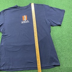 Vintage AND1 Shirt Mens XL Blue Y2K Basketball SWAT Team Smacking Wimps 2 Of 5