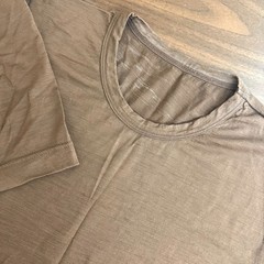 Son Of A Tailor T-Shirt Brown Merino Wool Short Sleeve Crew Neck Casual Mens M