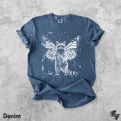 Raccoon Butterfly Wings Comfort Tee Woodland Forest Animal