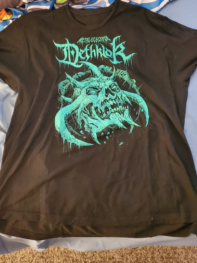 Metalocalypse – DETHKLOK Band Green Skull T Shirt Size S-5XL