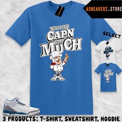 Shirt Matching AJ 3 OG True Blue 2026 Match Sneaker Sneakerhead Captain T-Shirt