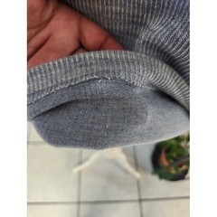 Goodfellow & Co Light Blue Henley Waffle Thermal Long Sleeve
