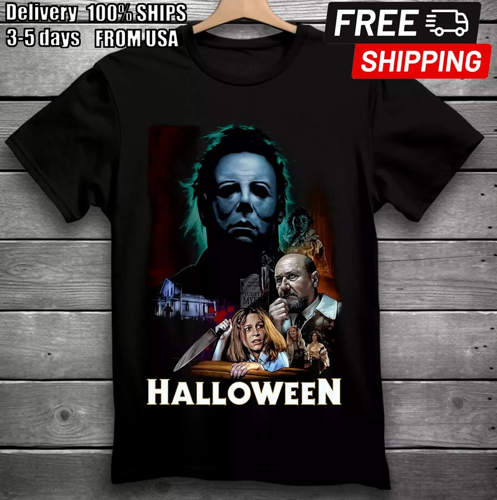 Halloween Horror Movie T-Shirt Black S-3XL Michael Myers