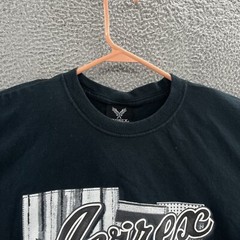 VINTAGE Avirex T Shirt Men Large Black Big Spellout Logo Street Hip Hop Casual