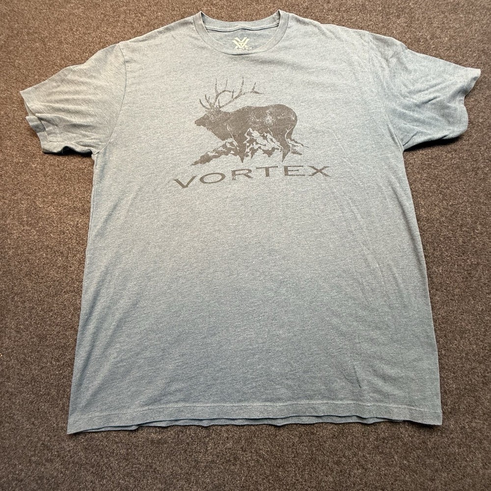 Vortex Optics Elk Mountain Short Sleeve T-Shirts Men’s Large Blue