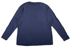 Faherty Henley Long Sleeve Shirt Men’s XL Blue Cloud Cotton