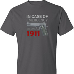 Emergency Dial 1911 Colt Browning Pro Gun Rights 2nd Amendment 100% Men T-Shirt