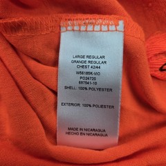 Walls Hi Vis Shirt Large Orange Short Sleeve Tee Moisture Wick Anti Odor Rugged