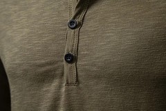 Men’s Autumn Cotton Henley Neck T-Shirt, Long Sleeve, Casual Slim Fit