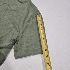 George Men’s GE V-Neck T-Shirt Faded Spruce Heathe in Sage Green Size XS( 30-32)