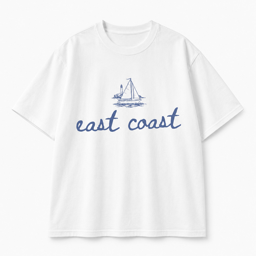 East Coast Fisherman Shirt Coastal Beach Summer Graphic Tee