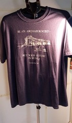 VGT Jerzees Graphic Print T Shirt Mens XL Caesarea Maritima in 87 archaeologists