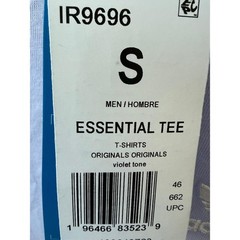 Adidas Originals Trefoil ESSENTIALS TEE MEN’S SMALL T-SHIRT VIOLET