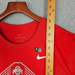 Nike Ohio State Buckeyes National Champions 2024 Red Graphic T-Shirt Mens Large