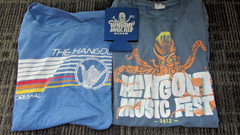 2 Hangout Festival 2014 Gulf Shores Alabama Ocean Blue Large Crew T-Shirt Koozie
