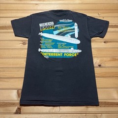 Vintage 1989 Trident SSBN Silent Service Submarine Graphic T-Shirt USA – Medium