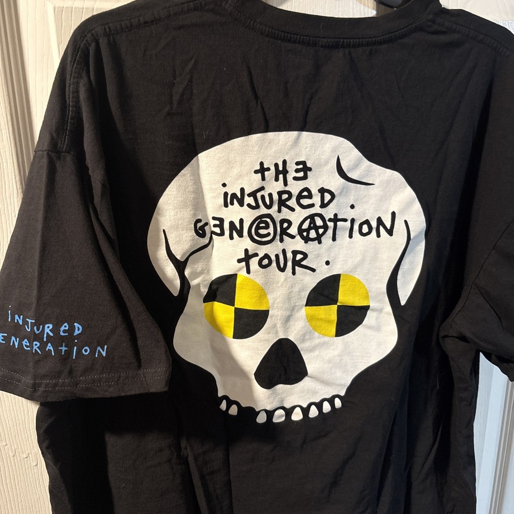 Asap Rocky Injured Generation”Not Responsible” Tour Shirt Double Sided Sz XL