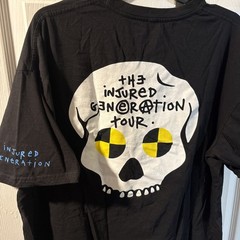 Asap Rocky Injured Generation”Not Responsible” Tour Shirt Double Sided Sz XL